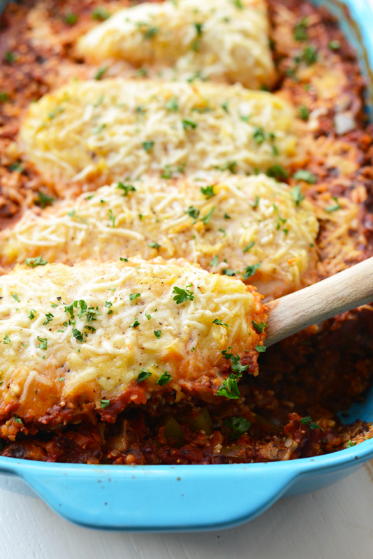 chicken-parmesan-quinoa-bake