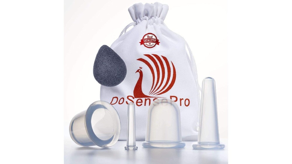 a small facial cupping kit with a carrying bag